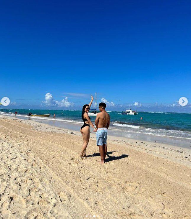 Piero Quispe viajó con su novia Cielo Berríos en Punta Cana luego del campeonar con Universitario de Deportes.