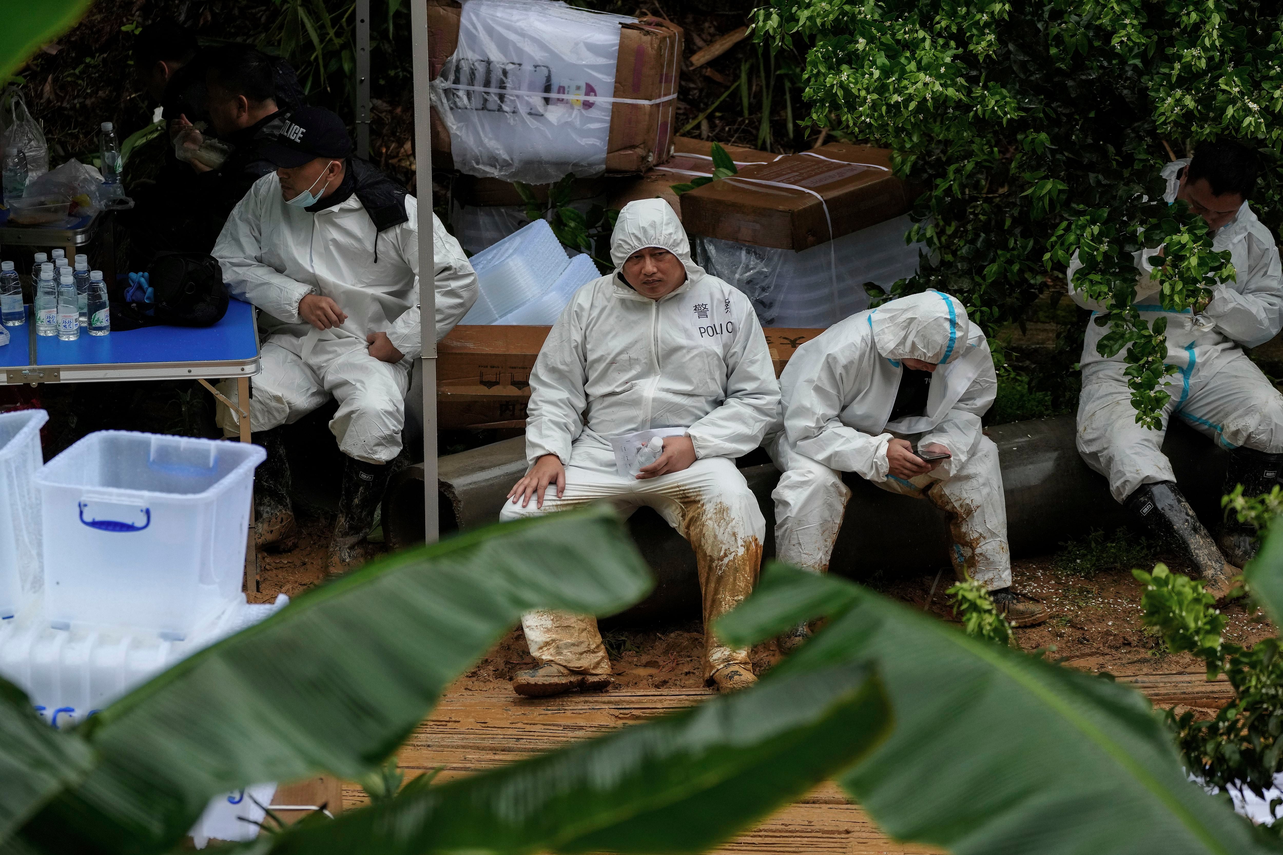 China Eastern plane wreckage