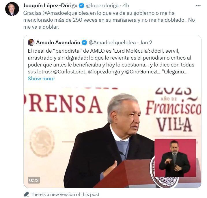 López Dóriga AMLO