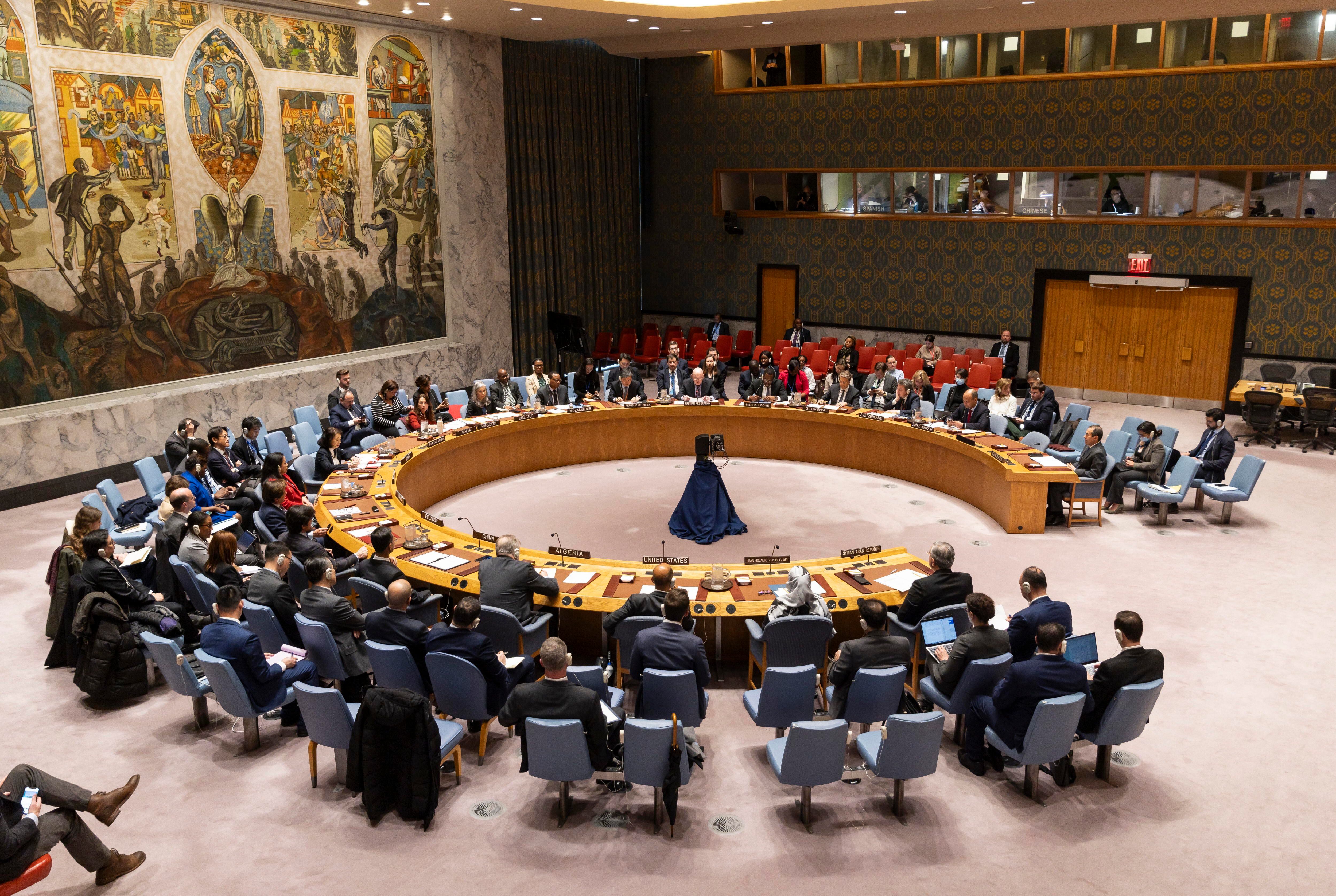 Vista general de una reunión del Consejo de Seguridad de las Naciones Unidas en una foto de archivo (EFE/EPA/JUSTIN LANE)