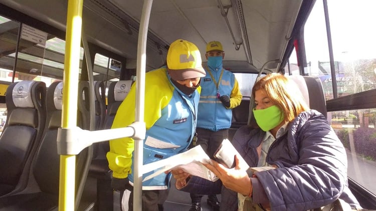 Se realizarán controles a usuarios de transporte público para corroborar que sean trabajadores esenciales.