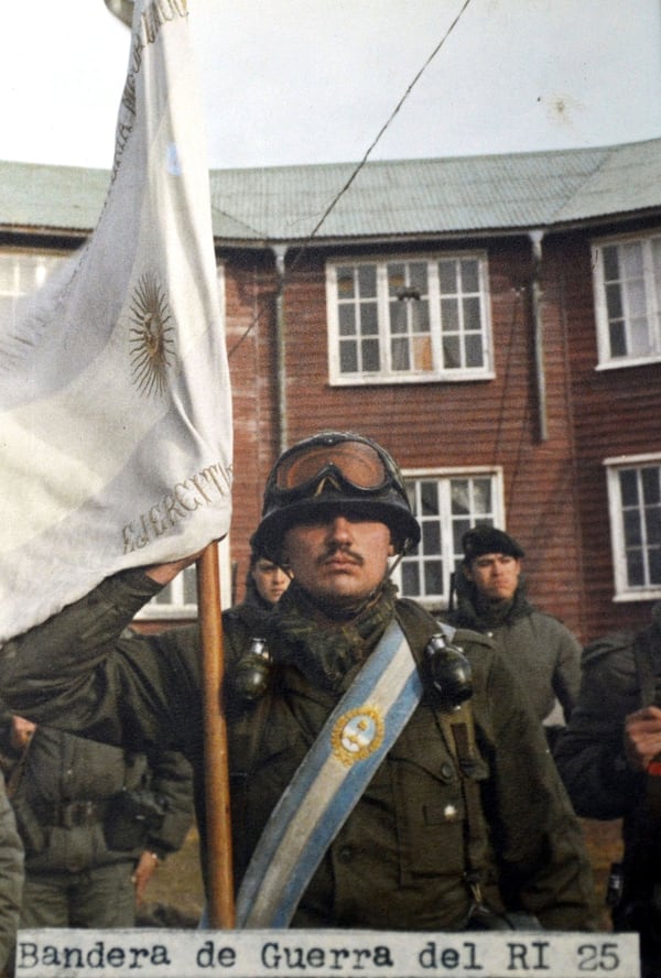 La bandera de guerra en Malvinas