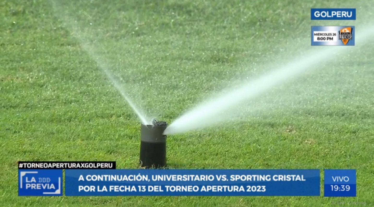 Field of the Monumental Stadium in the preview of the Universitario vs Sporting Cristal.