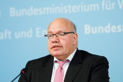 El Ministro de Economía alemán Peter Altmaier habla durante una conferencia de prensa en Berlín, el lunes 15 de junio de 2020 (Markus Schreiber/Pool vía REUTERS)