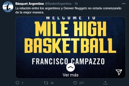 (Twitter: como Basket Argentina)