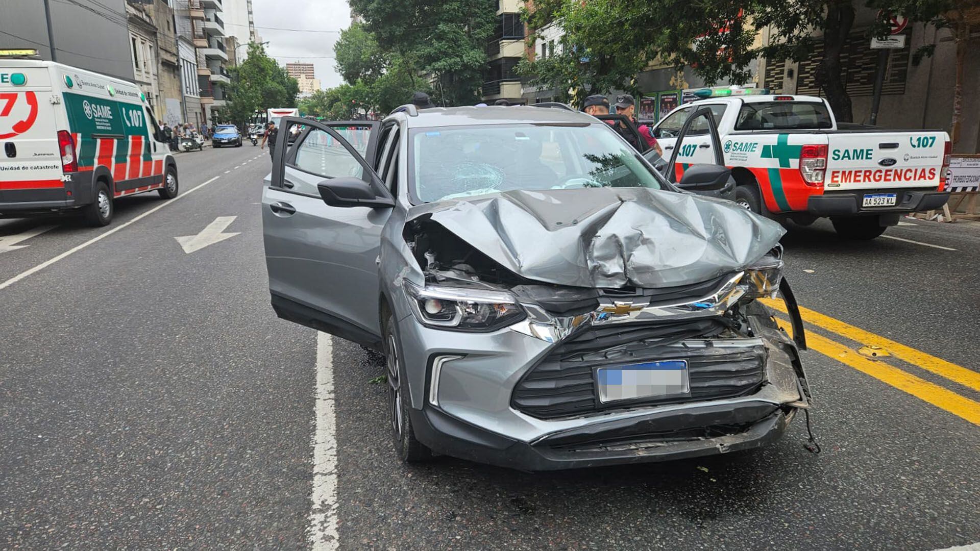 Choque múltiple en San Cristóbal portada