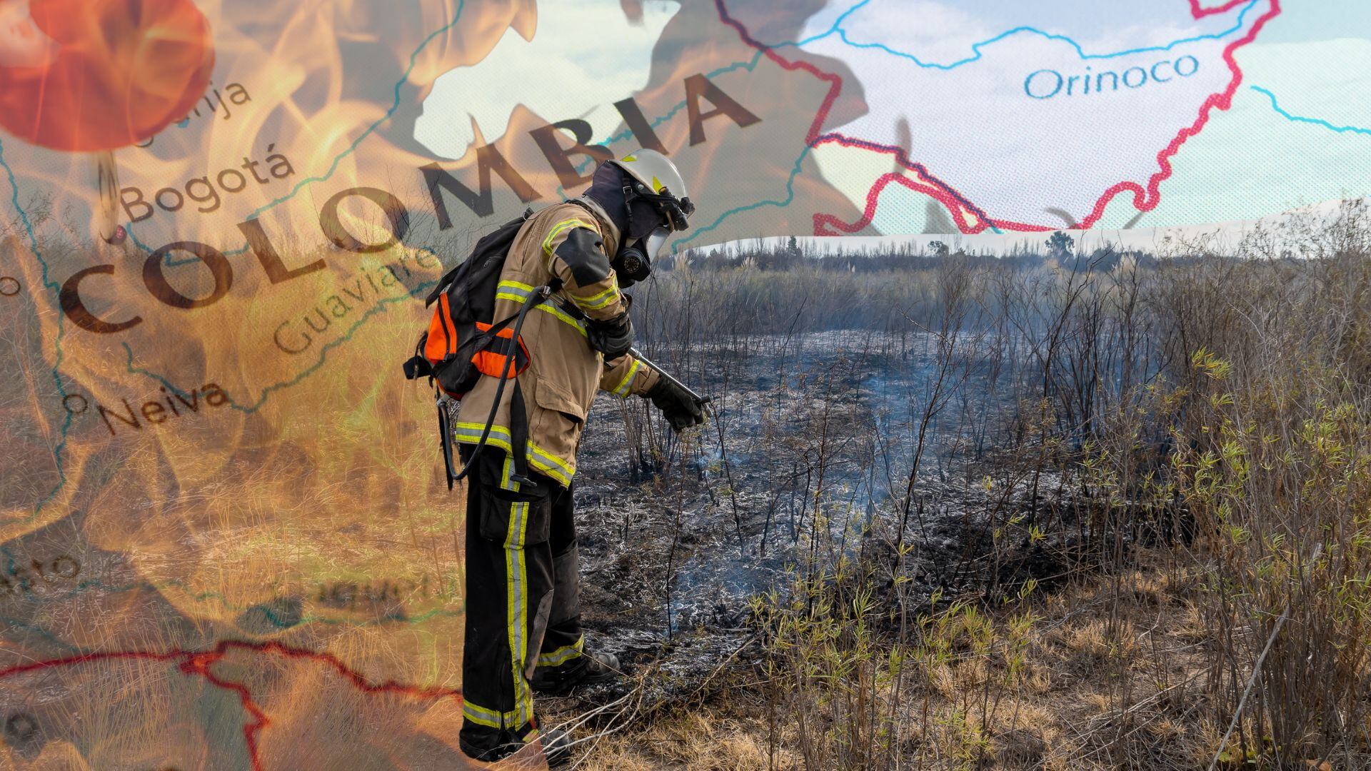 El departamento de Santander es el más afectado por los incendios forestales, con dos activos actualmente y 11 municipios con declaratoria de calamidad pública por eventos asociados al fenómeno de El Niño - crédito Infobae