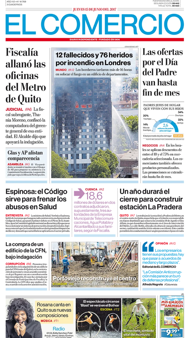 El Comercio Ecuador Jueves 15 De Junio De 2017 Infobae
