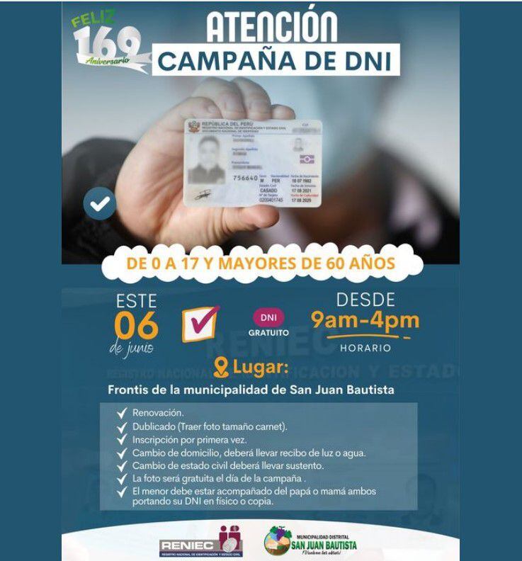 organizan campaña de dni electrónico