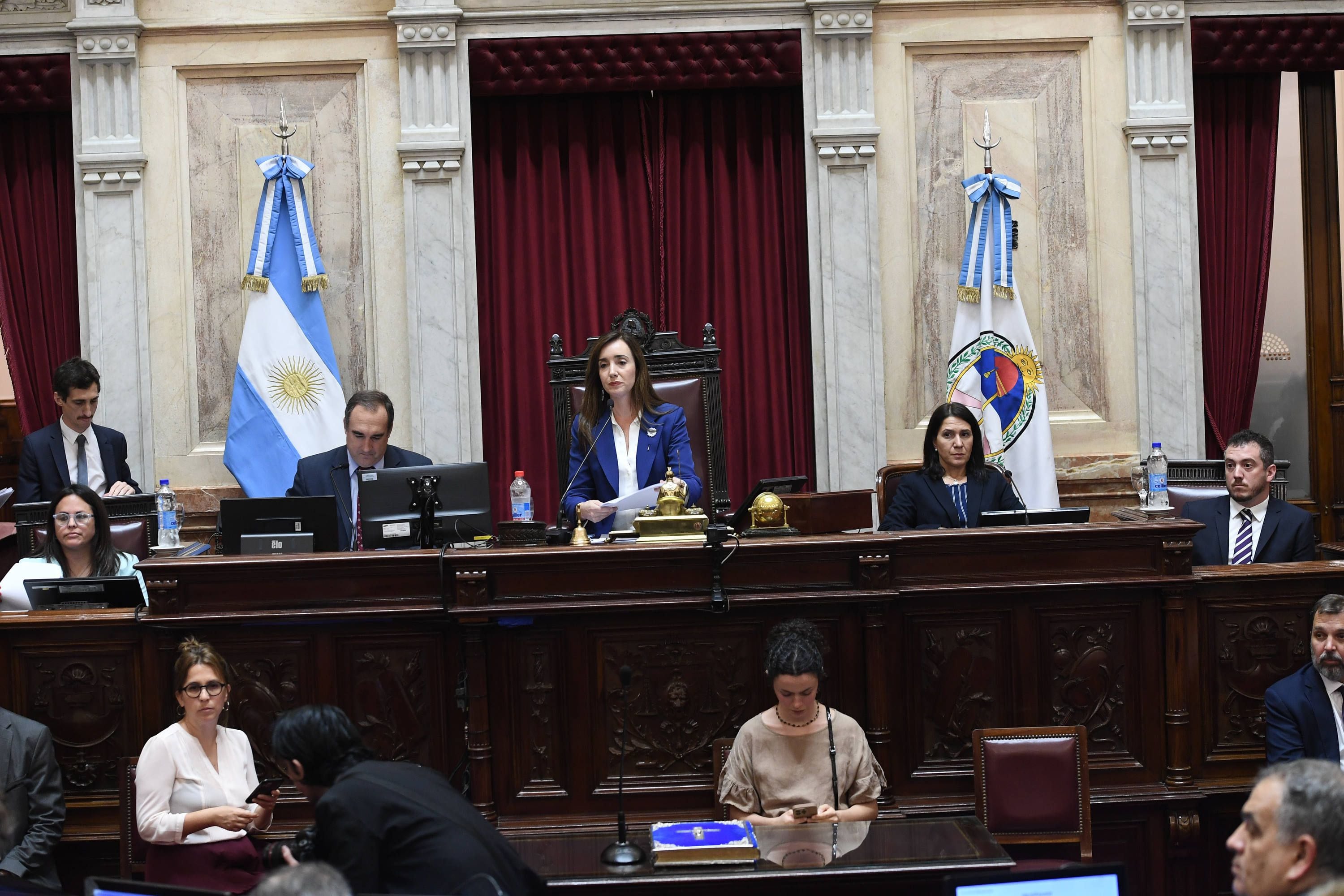 Sesión Pública Especial en el recinto del Senado de la Nación, en Buenos Aires, Argentina, el 13 de diciembre de 2023.  Fotos: Comunicación Senado