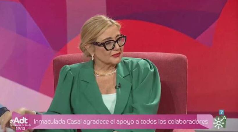 Inmaculada Casal en el programa 'Andalucía de Tarde'. (Canal Sur)