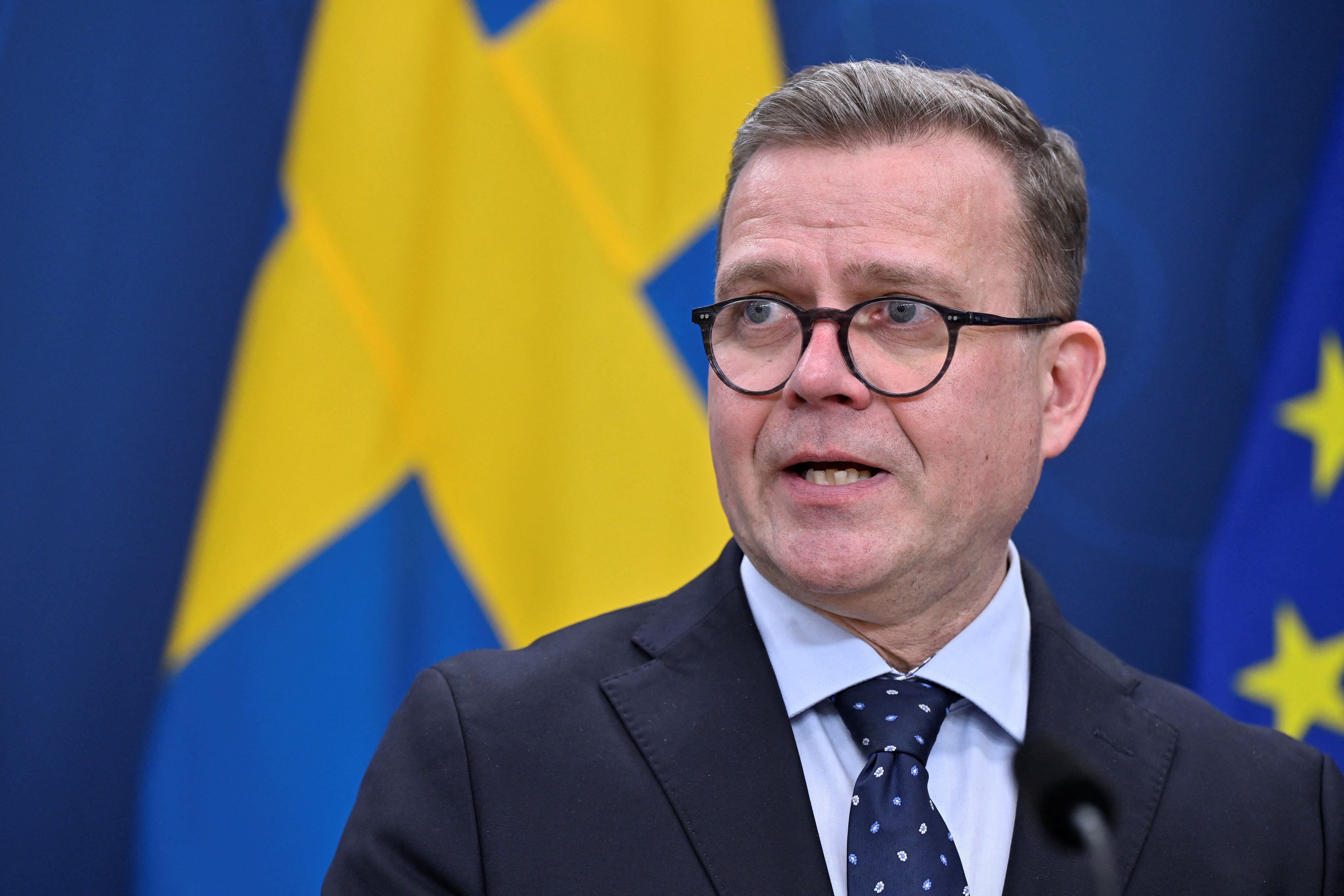 El primer ministro sueco, Ulf Kristersson, dijo que la decisión del Parlamento turco es “un paso más hacia la plena integración en la OTAN” (TT News Agency/Henrik Montgomery via REUTERS)