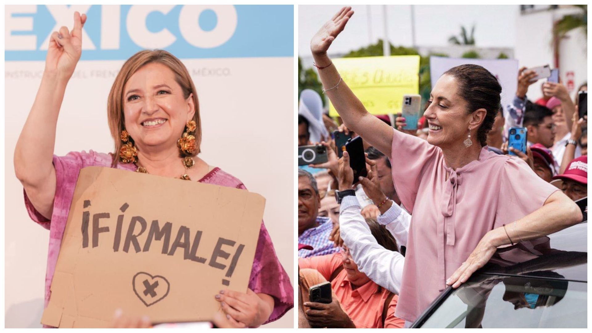 Claudia Sheinbaum y Xóchitl Gálvez lideran las preferencias en sus respectivas alianzas rumbo a 2024. (Foto: especial)