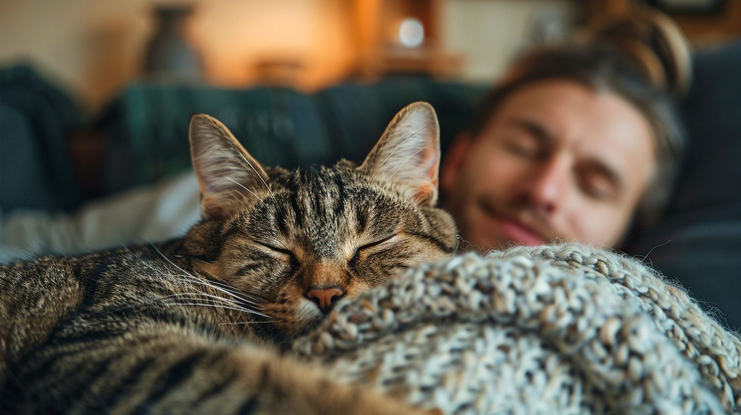 Dormir con un gato ofrece fortalece el vínculo emocional entre felino y tutor (Imagen Ilustrativa Infobae)