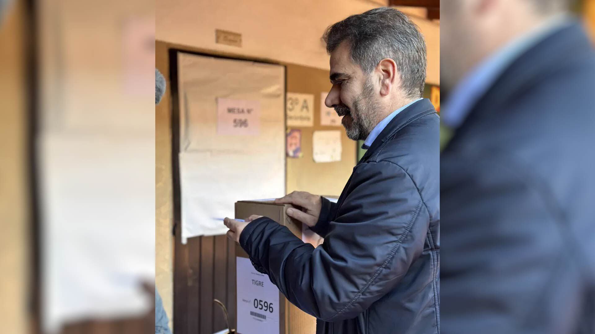 El voto de Cristian Ritondo en una escuela bonaerense