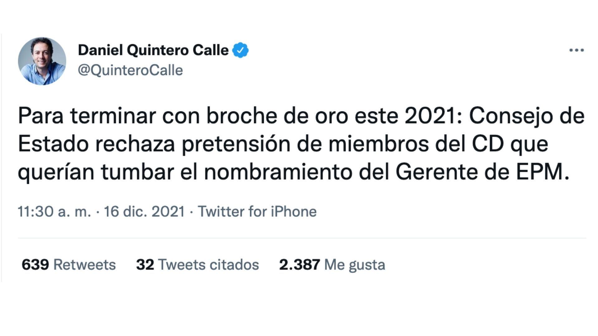 Consejo De Estado Falló A Favor Del Nombramiento Del Gerente De Epm