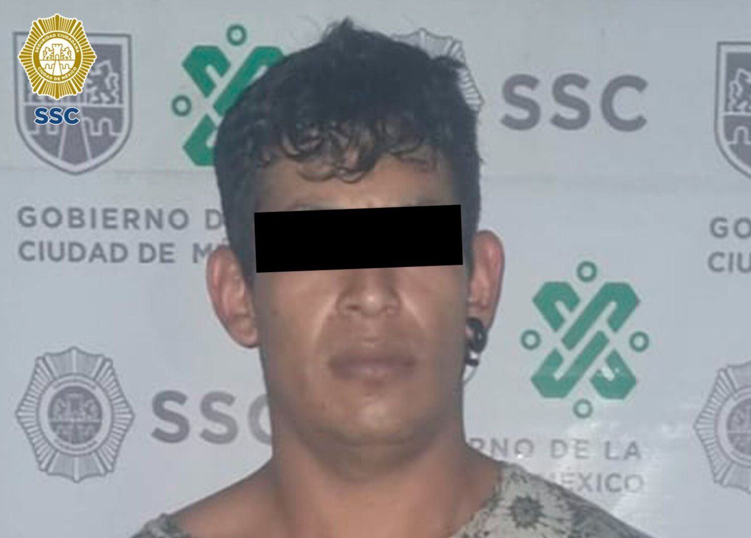 Orlando “N” fuer capturado por policías, mientras que otro sujeto logró escapar 
(Foto: SSC)