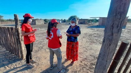 La Cruz Roja hizo un relevamiento inicial en el norte salteño para determinar qué necesidades tenían los habitantes