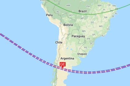 El recorrido durante las diferentes fases del eclipse (Planetario de San Luis)