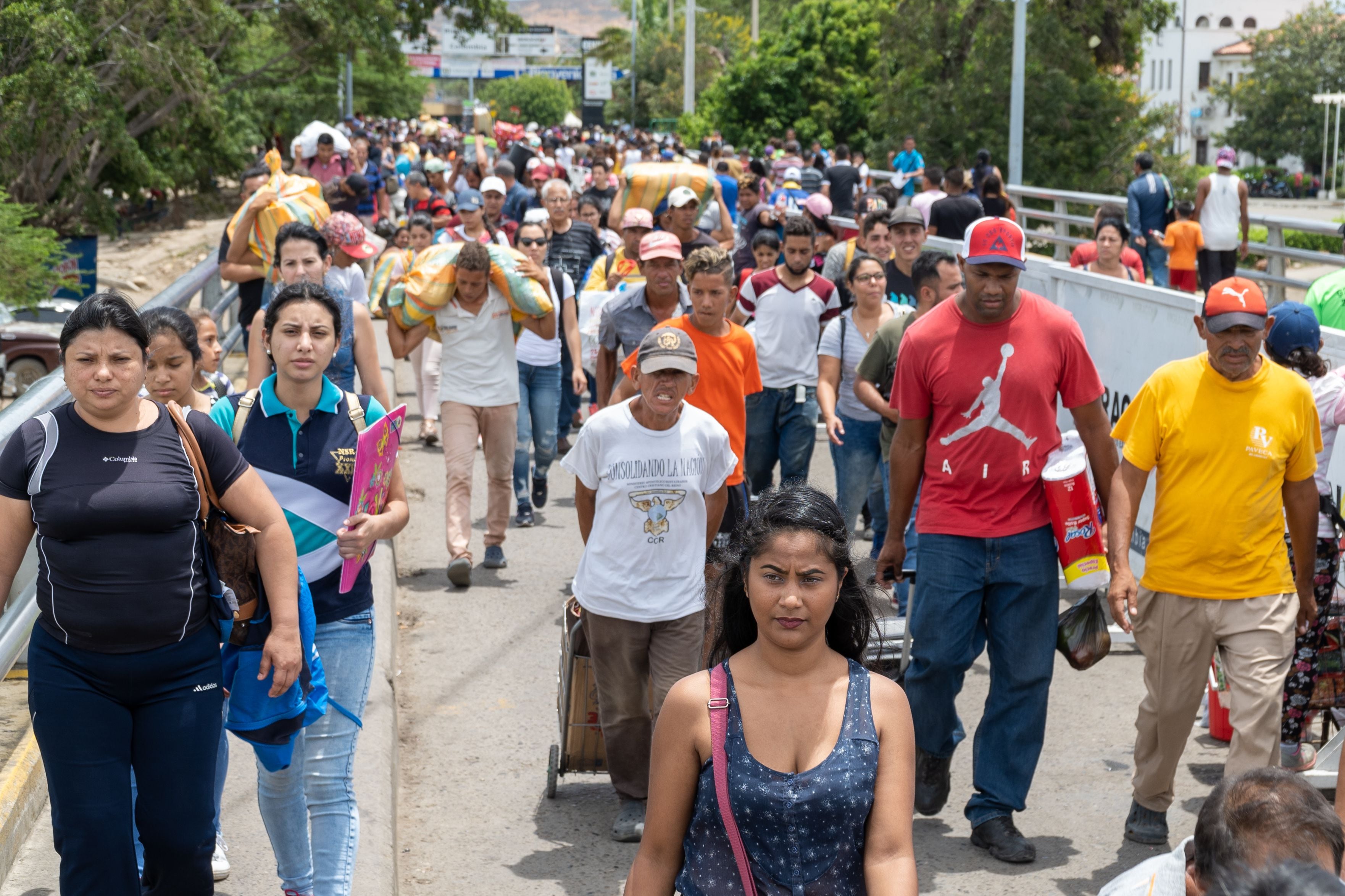 La gran mayoría de los migrantes latinoamericanos son de nacionalidad venezolana (Europa Press/Contacto/Enzo Tomasiello)