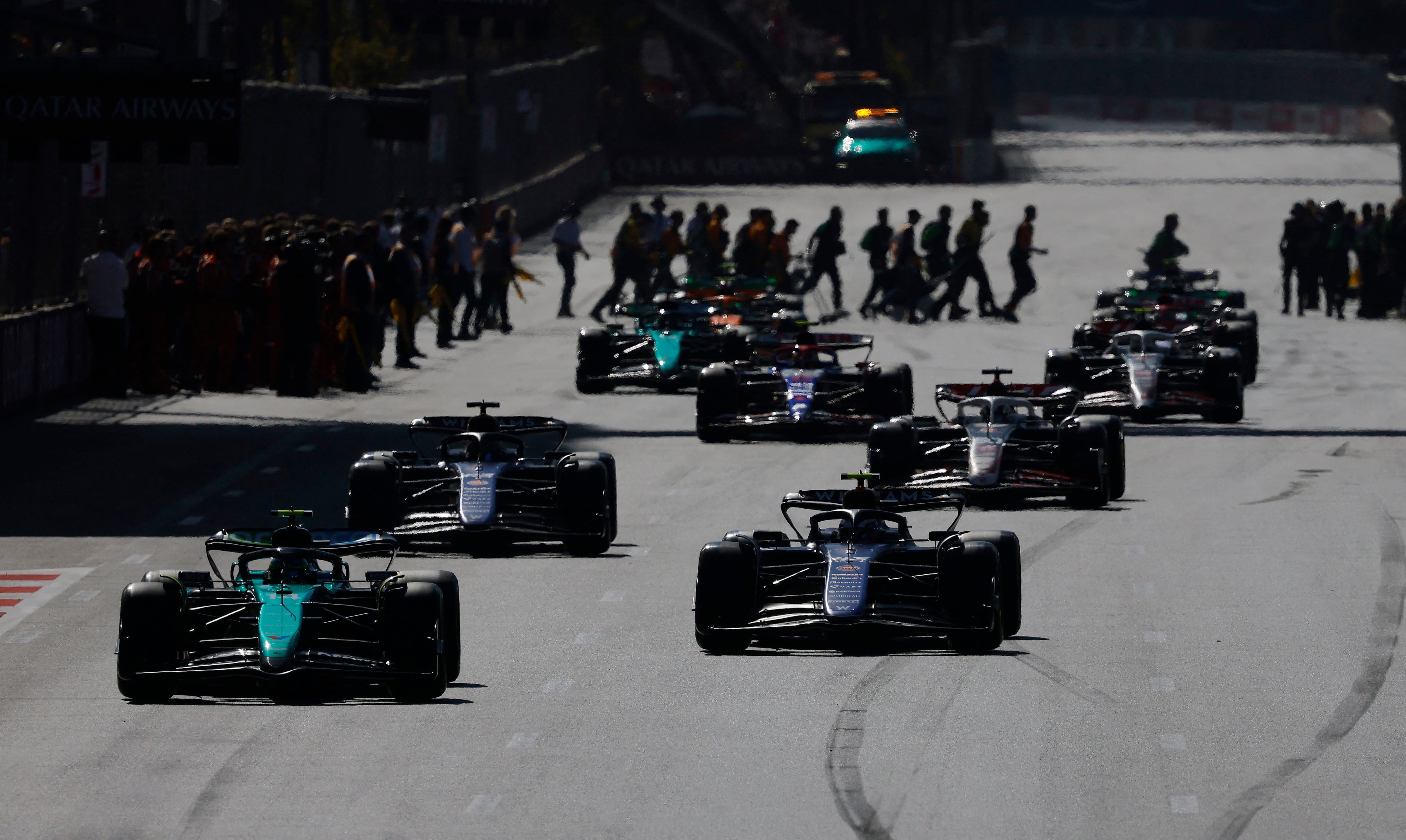 Franco Colapinto largó 9° en Bakú, su mejor qualy hasta el momento (Foto: Reuters/Maxim Shemetov)