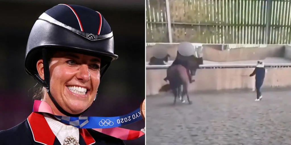 Se filtró el video por el que sancionaron por maltrato animal a la campeona olímpica Charlotte Dujardin