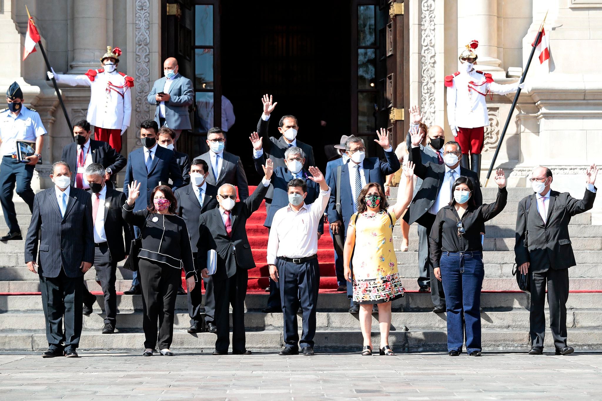 Pedro Castillo et son cabinet