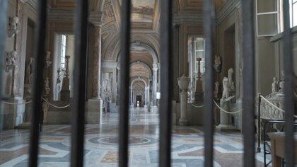 Corredor vacío dentro de los Museos Vaticanos en captura de imagen tomada de un video sin fecha en la Ciudad del Vaticano.
Musei Vaticani/Entregada vía Reuters