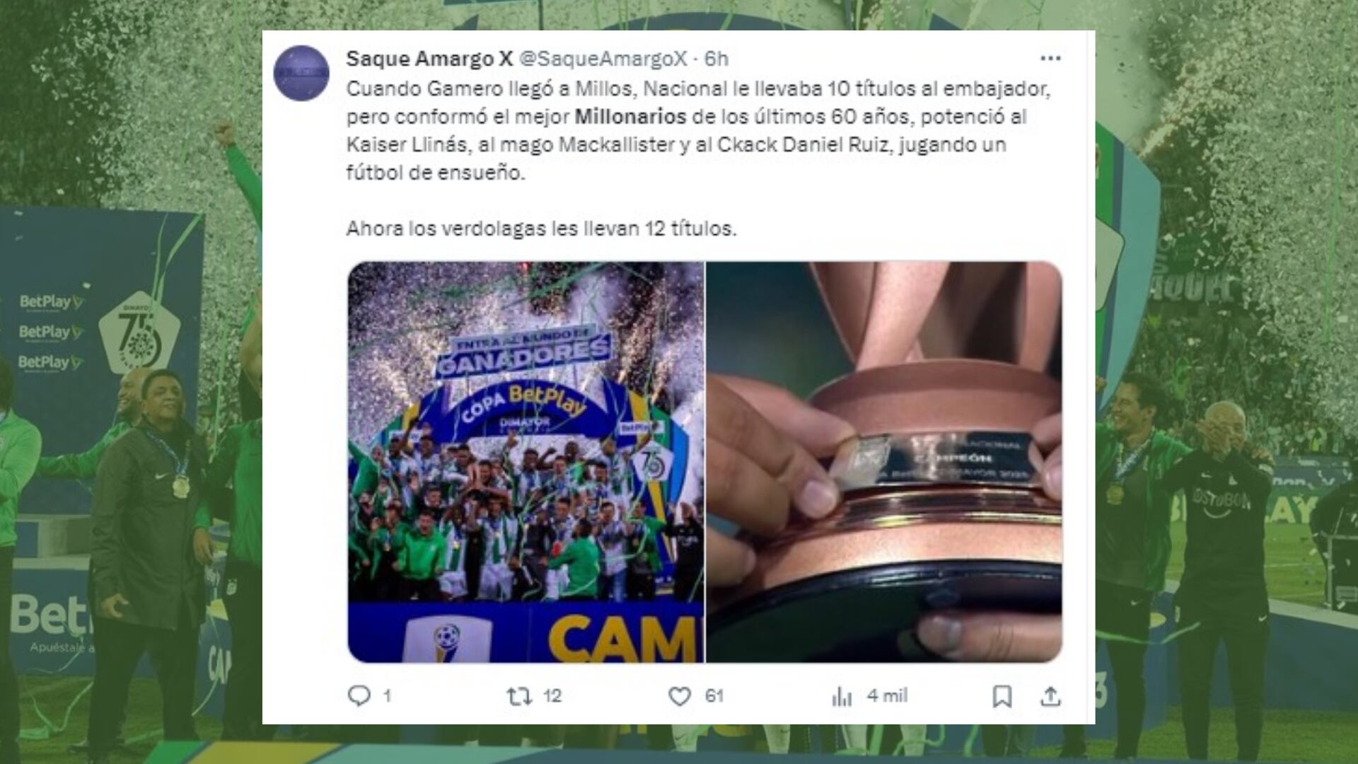 El equipo bogotano perdió la final en Medellín contra Nacional y los memes no se hicieron esperar - crédito X