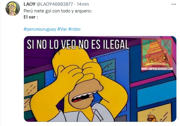 Peruvian fans explode on social media for goal not charged to the national team.