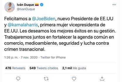 Iván Duque / Twitter