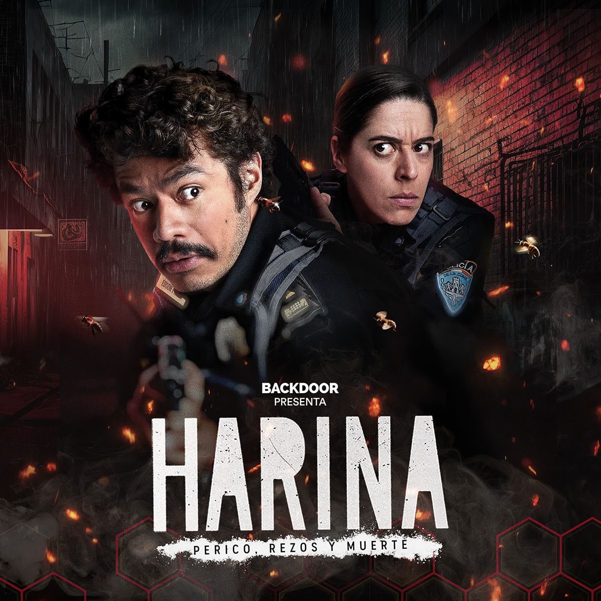 "Harina: perico, rezos y muerte" es una serie inspirada en un sketch viral del mismo nombre. (Prime Video)