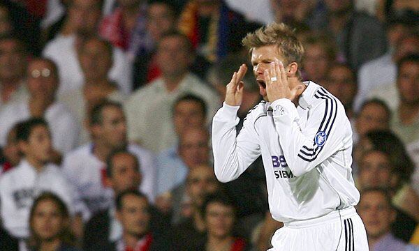 Beckham abandonó el Real Madrid en 2007 (Efe)