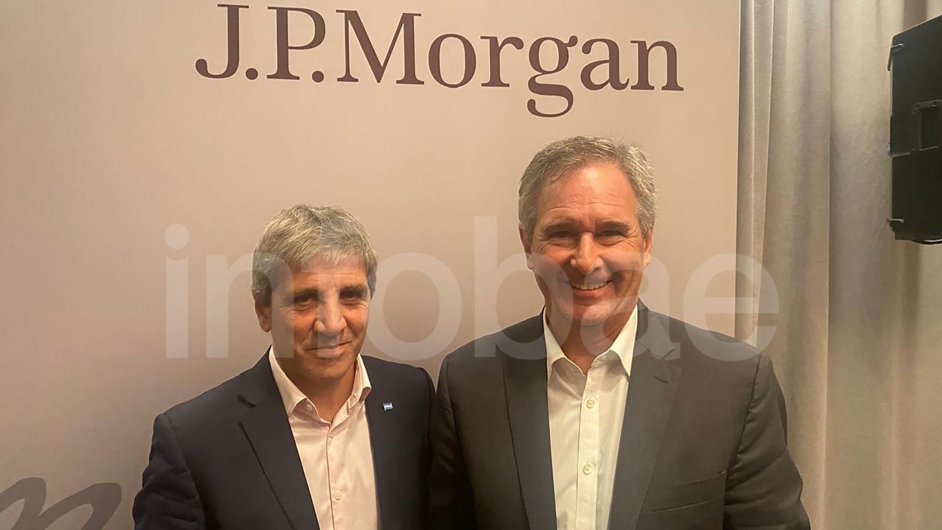 Luis Caputo en evento de JP Morgan en Washington