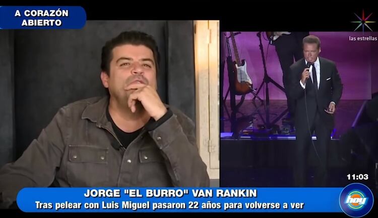 Van Rankin recalled his story with Luis Miguel (Captura Televisa)