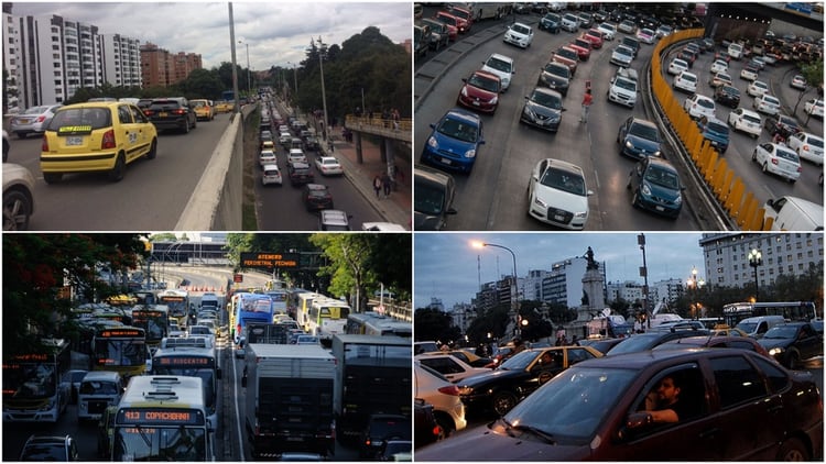 La congestión es una gran problema en varias de las ciudades de América Latina.