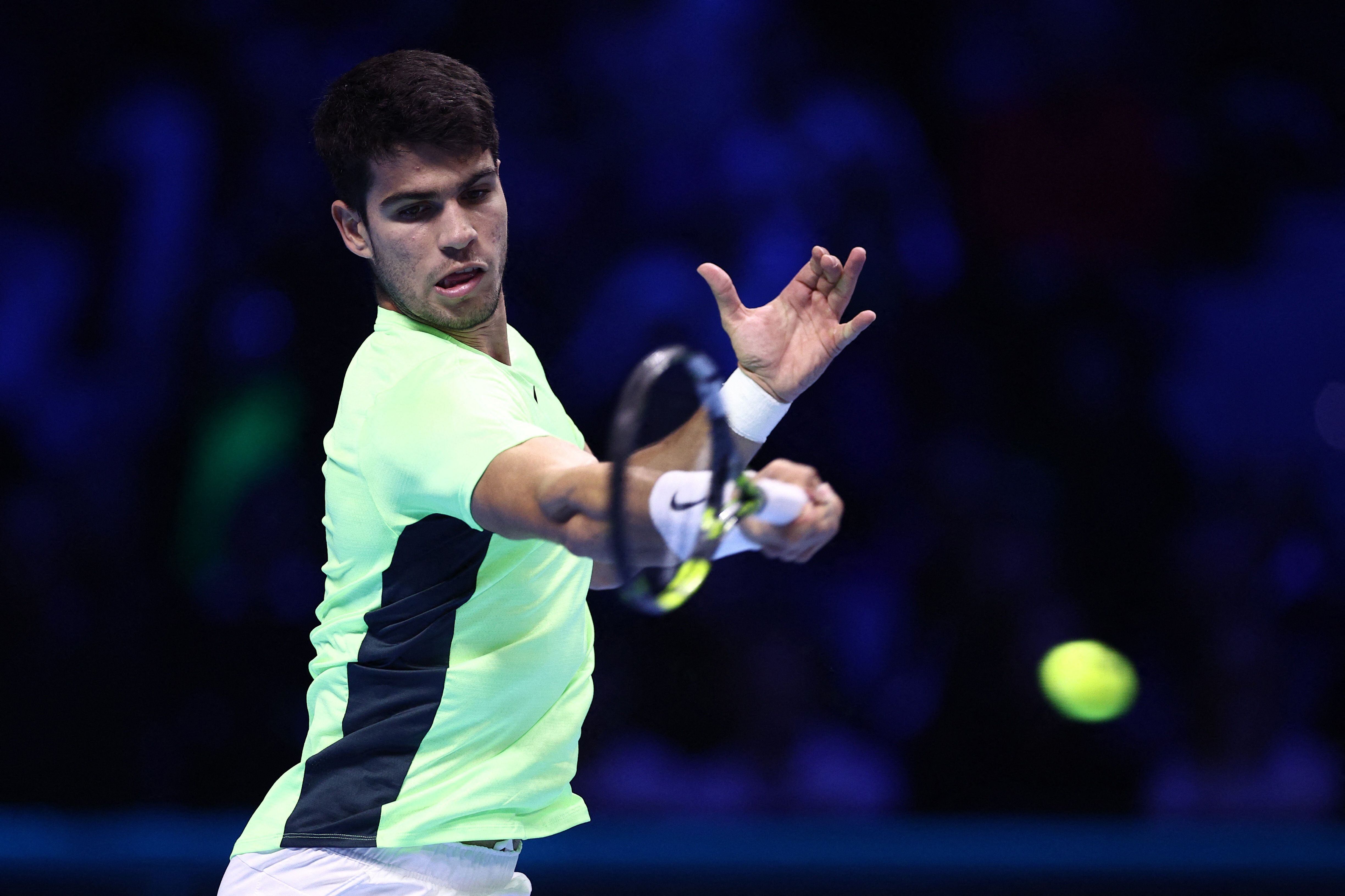 Alcaraz en las ATP Finals (REUTERS/Guglielmo Mangiapane)