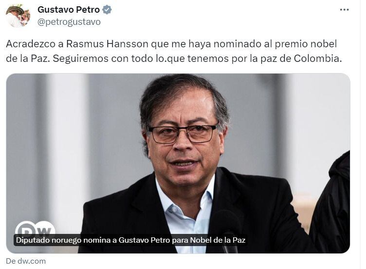 petro-nobel-nominación