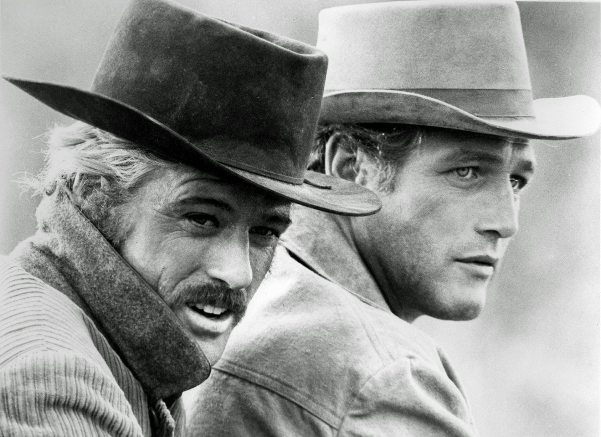 Robert Redford y Paul Newman en "Butch Cassidy and The Sundance Kid", en 1969 (Crédito: Shutterstock)