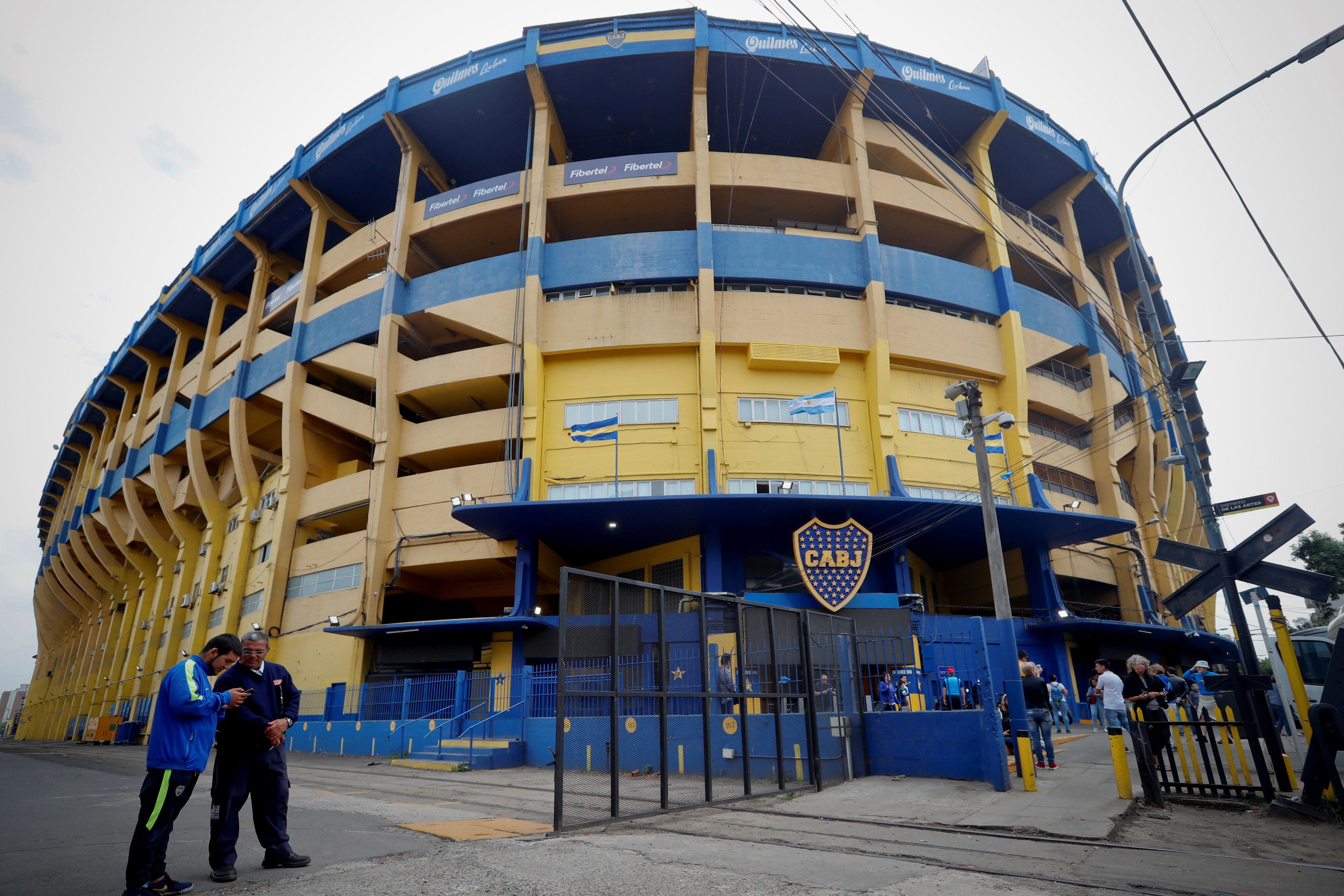 Vista exterior de la Bombonera, el estadio del Boca Juniors, en una fotografía de archivo. EFE/Juan Ignacio Roncoroni
