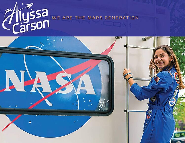 Alyssa en uno de sus entrenamientos en EEUU (Nasa)