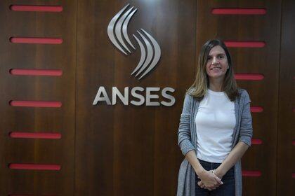 La titular de la Anses, Fernanda Raverta