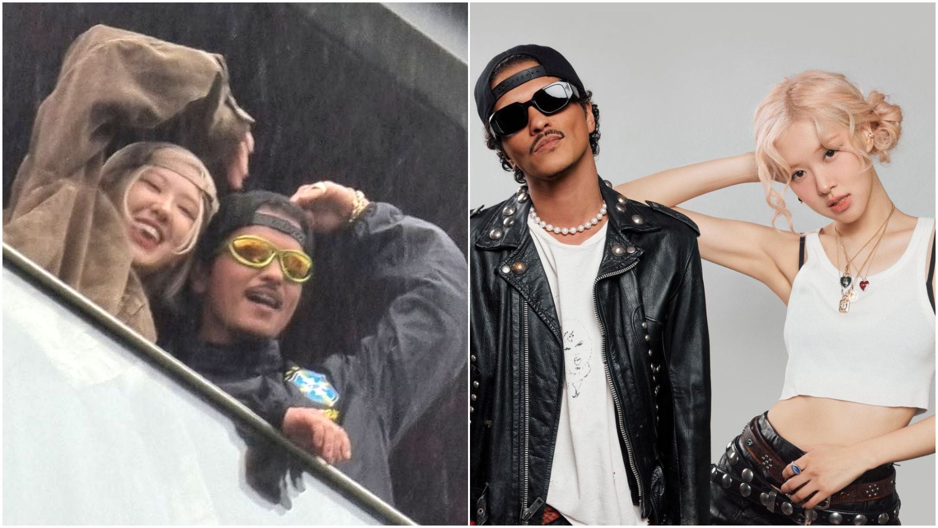 Bruno Mars y Rosé fueron vistos juntos en Brasil a propósito de su reciente lanzamiento en conjunto (X/Atlantic Records)