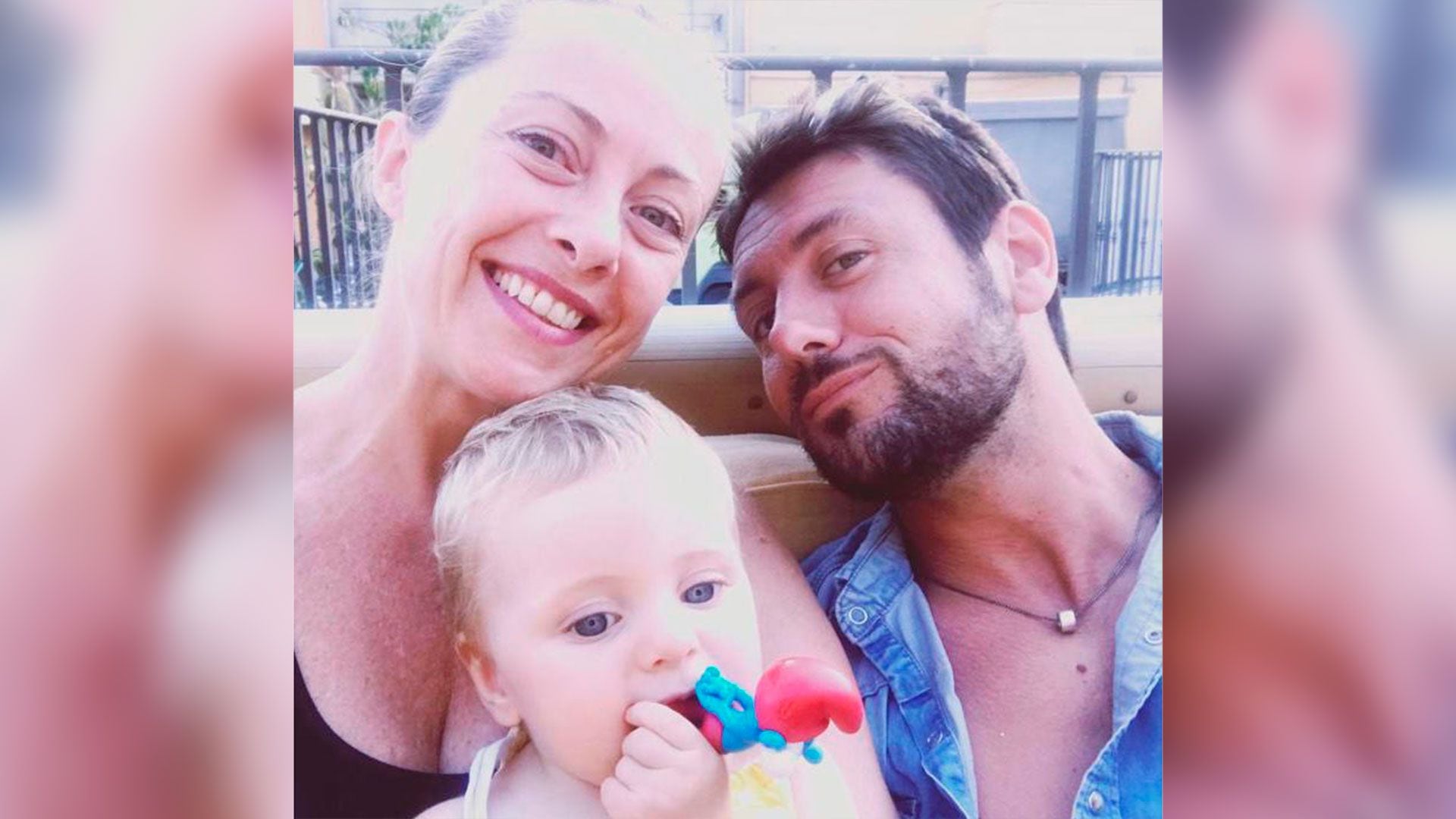 Giorgia Meloni, su ex pareja y su hija. Captura