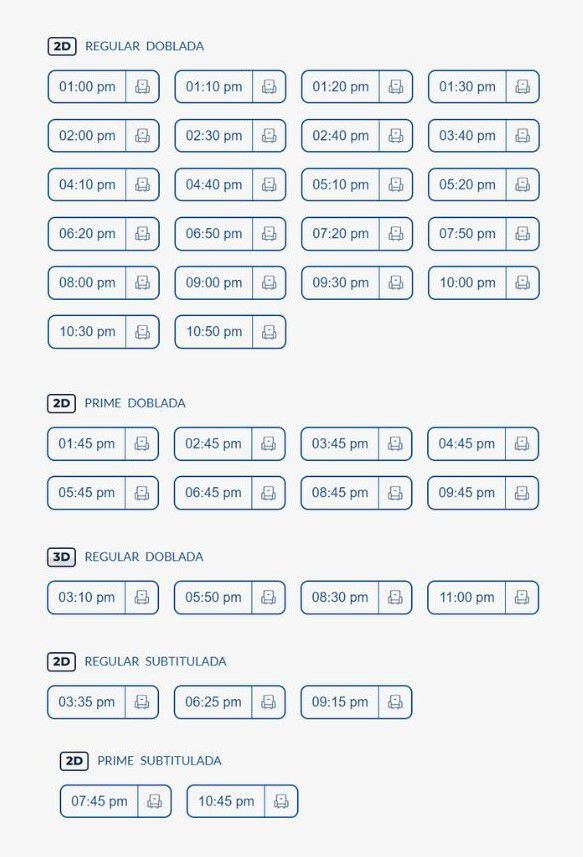 Horarios para Cineplanet San Miguel, sábado 10 de junio.