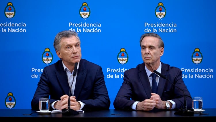 Pichetto junto al presidente de la Nación, Mauricio Macri (Gustavo Gavotti)