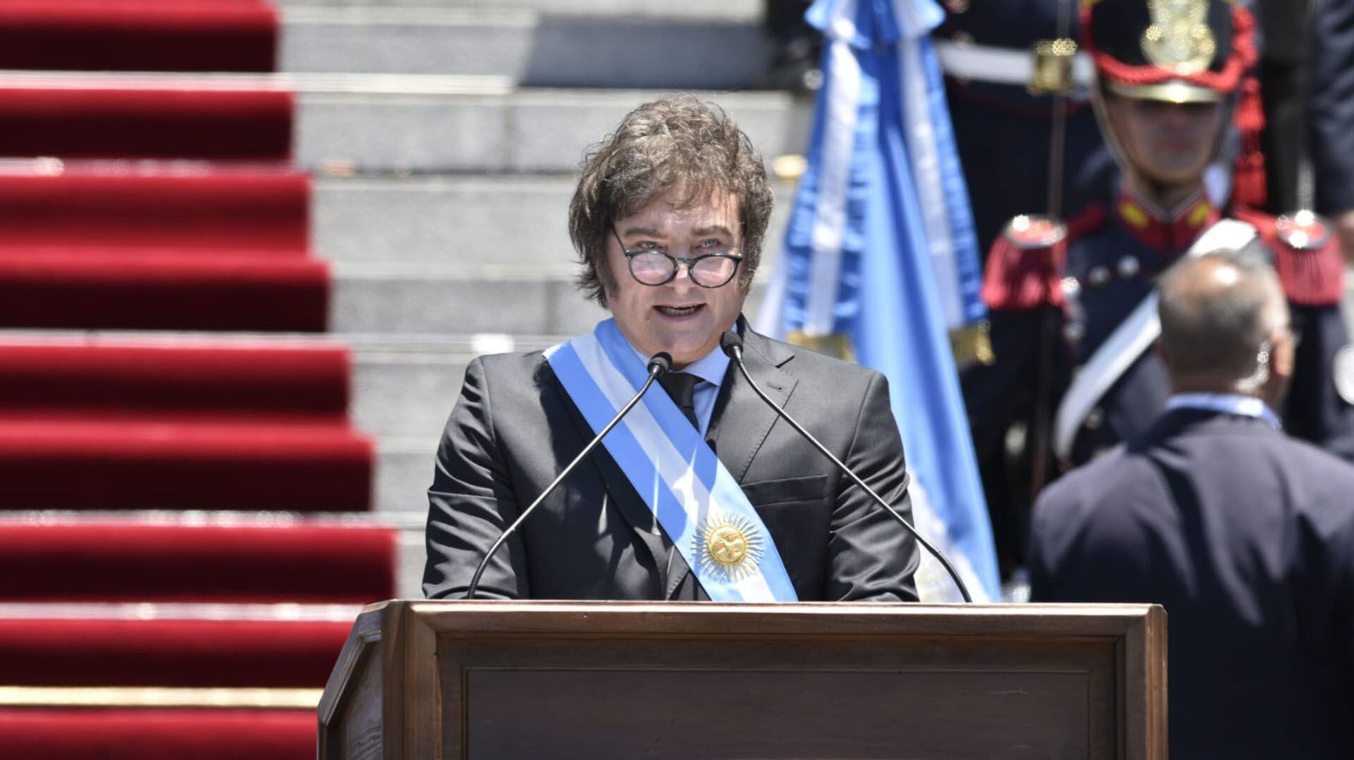 Asunción Javier Milei - Discurso puertas Congreso