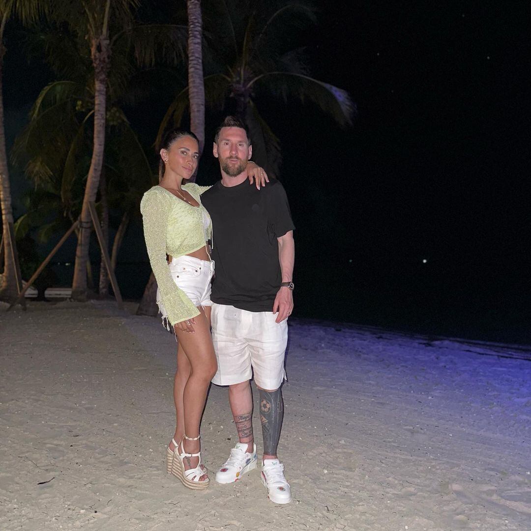 messi y antonela roccuzzo en bahamas