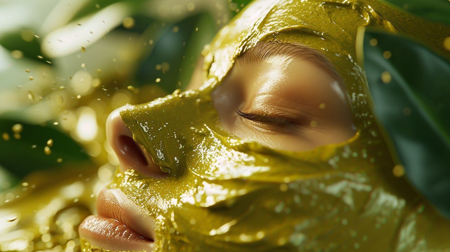 Mujer aplicando tratamiento facial orgánico para mejorar la textura de la piel y reducir signos de envejecimiento. - (Imagen Ilustrativa Infobae)