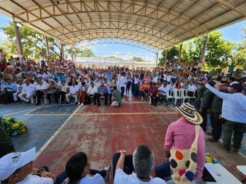 Presidente Gustavo Petro durante su semana de gobierno en La Guajira